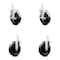 Service Caster 5 Inch Soft Rubber Wheel Swivel 7/8 Inch Square Stem Caster Brakes SCC, 2PK SCC-SQ20S514-SRS-TLB-78-2-S-2 - alternate 5